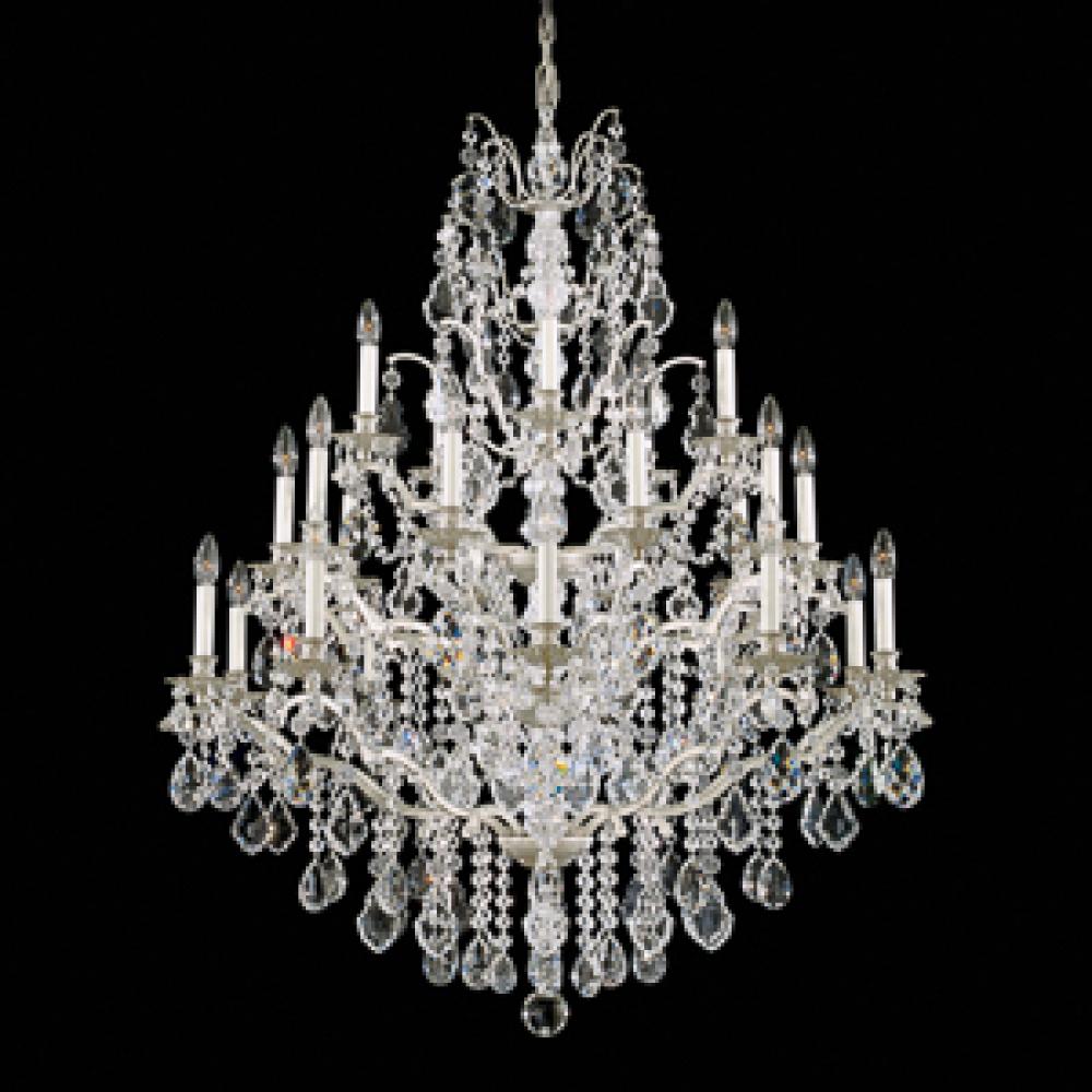 Bordeaux 25 Light 110V Chandelier in Heirloom Gold with Clear Legacy Crystal