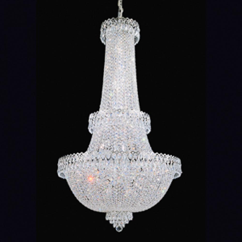 Camelot 41 Light 110V Chandelier in Polished Gold with Clear Gemcut® Crystal