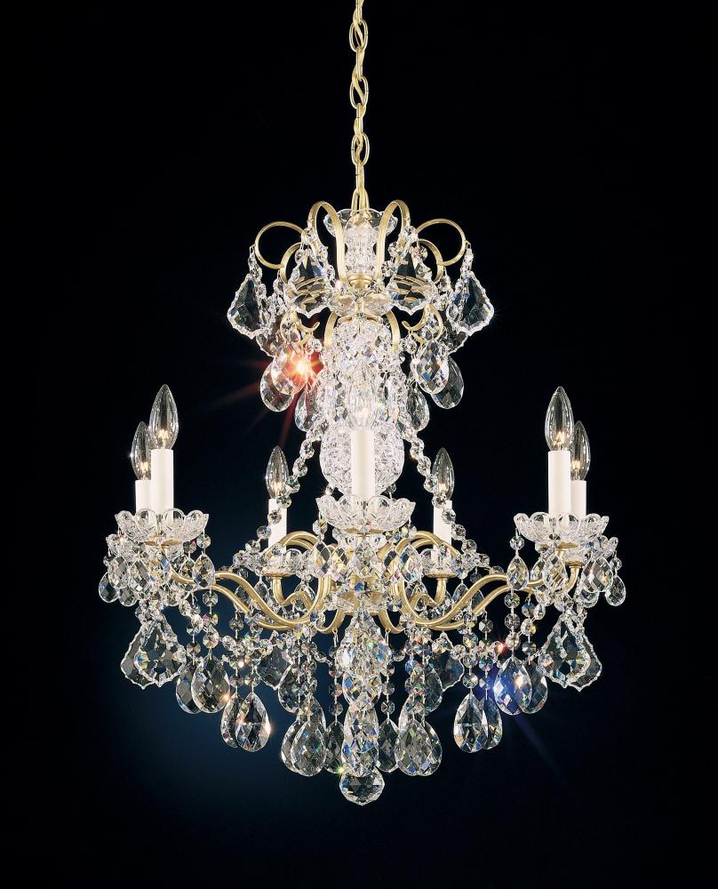 New Orleans 7 Light 120V Chandelier in Heirloom Bronze with Heritage Handcut Crystal