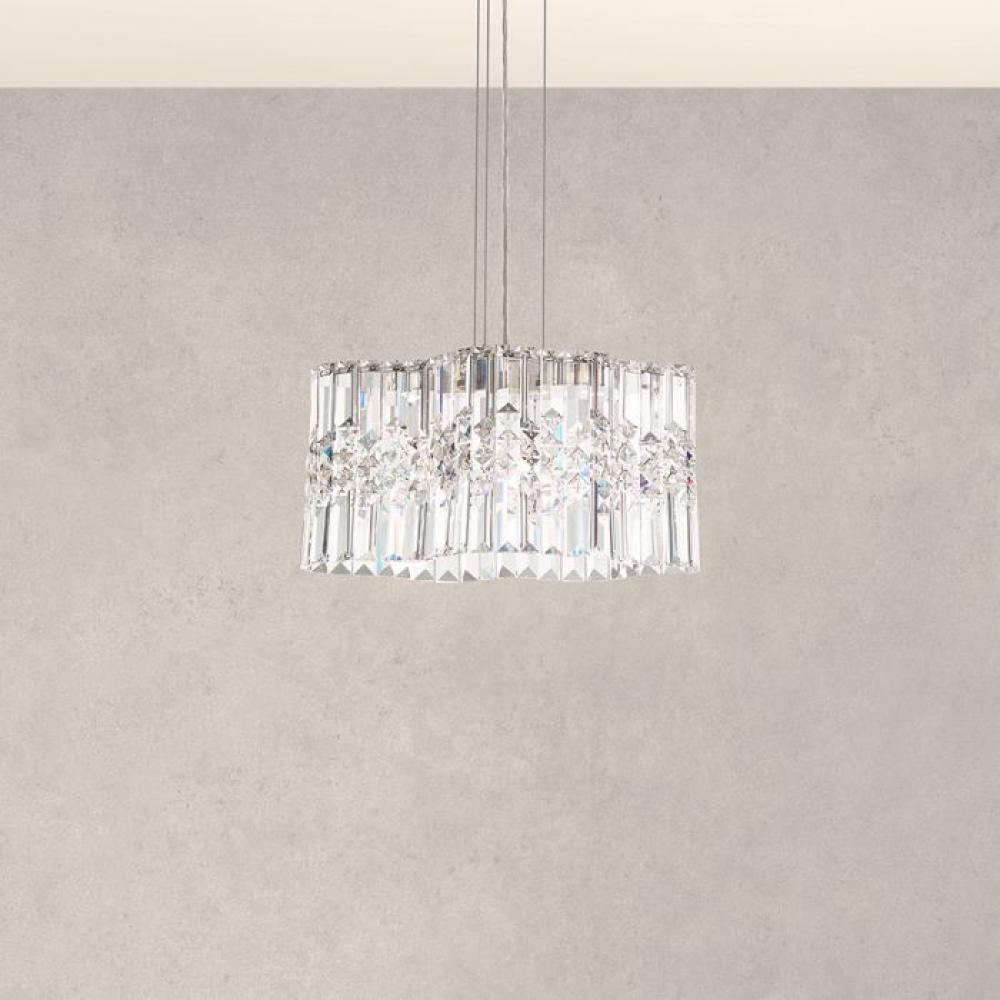 Selene LED 3000K 15&#34; 110V Pendant in Stainless Steel with Clear Heritage Crystal