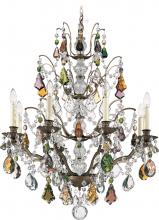 Schonbek 1870 5771-23H - Bordeaux 8 Light 120V Chandelier in Etruscan Gold with Heritage Handcut Crystal