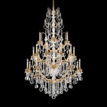 Schonbek 1870 5782-22L - Bordeaux 25 Light 110V Chandelier in Heirloom Gold with Clear Legacy Crystal