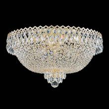 Schonbek 1870 2618-211 - Camelot 6 Light 110V Close to Ceiling in Polished Gold with Clear Gemcut® Crystal