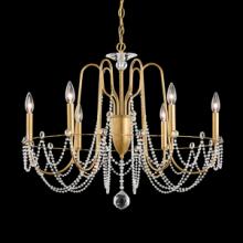 Schonbek 1870 AR1006N-26H - Esmery 6 Light 110V Chandelier in French Gold with Clear Heritage Crystal