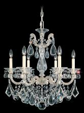 Schonbek 1870 5072-23S - La Scala 6 Light 120V Chandelier in Etruscan Gold with Clear Crystals from Swarovski