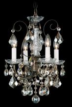 Schonbek 1870 3648-23H - New Orleans 4 Light 120V Chandelier in Etruscan Gold with Heritage Handcut Crystal