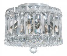 Schonbek 1870 6690O - Plaza 4 Light 120V Flush Mount in Polished Stainless Steel with Optic Crystal