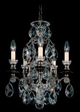 Schonbek 1870 3769-76 - Renaissance 5 Light 120V Chandelier in Heirloom Bronze with Heritage Handcut Crystal