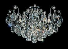 Schonbek 1870 3785-48 - Renaissance 8 Light 120V Semi-Flush Mount in Antique Silver with Heritage Handcut Crystal