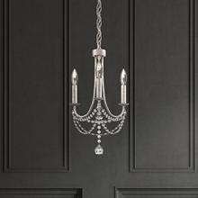 Schonbek 1870 RJ1003N-51H - Verdana 3 Light Chandelier In Black Matte With Clear Heritage Crystal