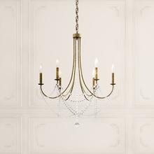 Schonbek 1870 RJ1006N-22H - Verdana 6 Light Chandelier In Heirloom Gold With Clear Heritage Crystal