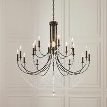 Schonbek 1870 RJ1018N-51H - Verdana 18 Light 2 Tier Chandelier In Black Matte With Clear Heritage Crystal