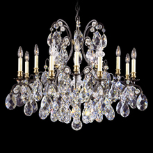 Schonbek 1870 3790-51 - Renaissance 13 Light 120V Chandelier in Black with Clear Heritage Handcut Crystal