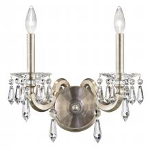 Schonbek 1870 S7602N-51R - Napoli 2 Light 120V Wall Sconce in Black with Radiance Crystal