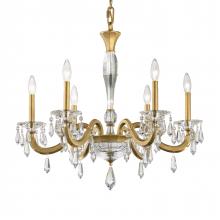 Schonbek 1870 S7606N-51R - Napoli 6 Light 120V Chandelier in Black with Clear Radiance Crystal