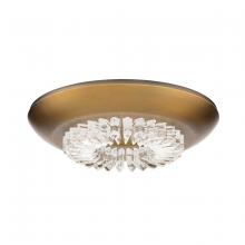 Schonbek 1870 S8816-700OH - Bellaire 16 120/277V Flush Mount in Aged Brass with Optic Haze Quartz