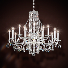 Schonbek 1870 RS8315N-48H - Siena 15 Light 120V Chandelier in Antique Silver with Heritage Handcut Crystal