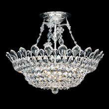 Schonbek 1870 5797S - Trilliane 10 Light 110V Close to Ceiling in Silver with Clear Crystals From Swarovski?