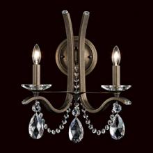 Schonbek 1870 VA8332N-22S - Vesca 2 Light 110V Wall Sconce in Heirloom Gold with Clear Crystals From Swarovski®