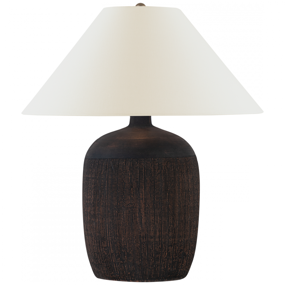 Portis 32&#34; Combed Round Table Lamp