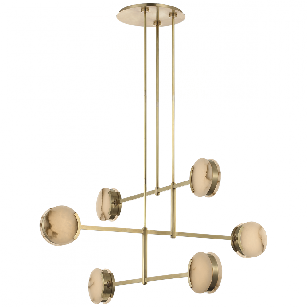 Melange 54&#34; Multi-Positional Chandelier