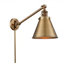 Innovations Lighting 237-BB-M13-BB - Appalachian - 1 Light - 8 inch - Brushed Brass - Swing Arm