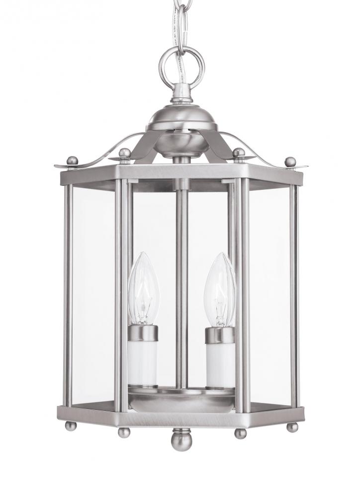 Bretton Two Light Semi-Flush Convertible Pendant