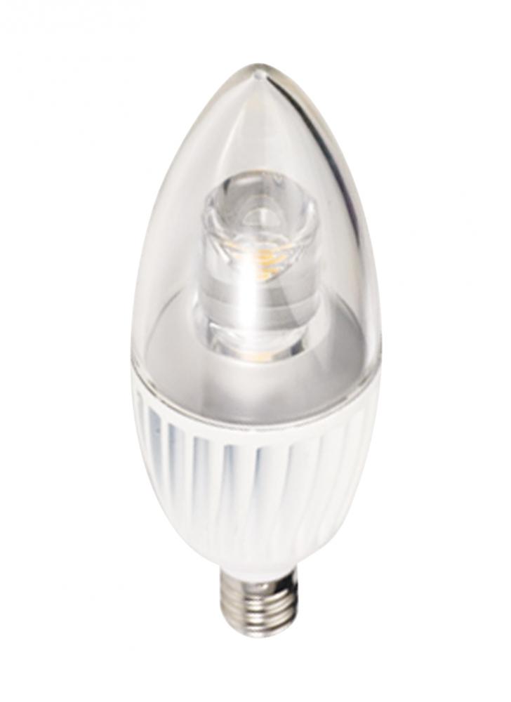 4.5w 120V Clear B10 Candelabra Base LED 3000K