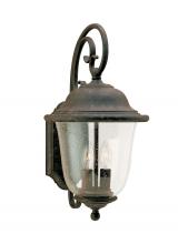 Generation Lighting 8460EN-46 - Trafalgar traditional 2-light LED outdoor exterior large wall lantern sconce in oxidized bronze fini