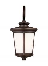 Generation Lighting 8719301EN3-71 - Eddington modern 1-light LED outdoor exterior large wall lantern sconce in antique bronze finish wit