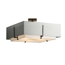 Hubbardton Forge 126513-SKT-14-SF2012-SJ2401 - Exos Square Large Double Shade Semi-Flush