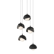 Hubbardton Forge 131125-SKT-LONG-20-10-GG0711 - Brooklyn 5-Light Double Shade Pendant