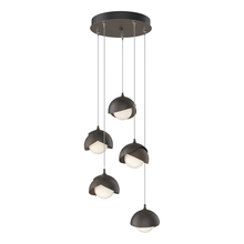 Hubbardton Forge 131125-SKT-STND-05-14-GG0711 - Brooklyn 5-Light Double Shade Pendant