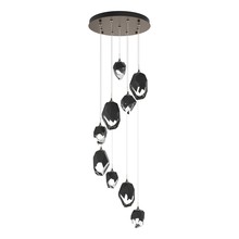 Hubbardton Forge 131142-SKT-LONG-05-BP0756 - Chrysalis 9-Light Mixed Crystal Pendant