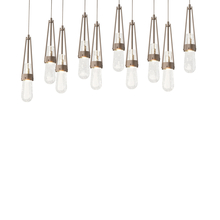 Hubbardton Forge 131200-SKT-LONG-05-YG0434 - Link 10-Light Blown Glass Pendant