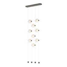 Hubbardton Forge 139057-LED-STND-20-GG0668 - Abacus 9-Light Ceiling-to-Floor LED Pendant