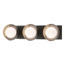 Hubbardton Forge 201378-SKT-14-84-GG0711 - Brooklyn 3-Light Straight Double Shade Bath Sconce