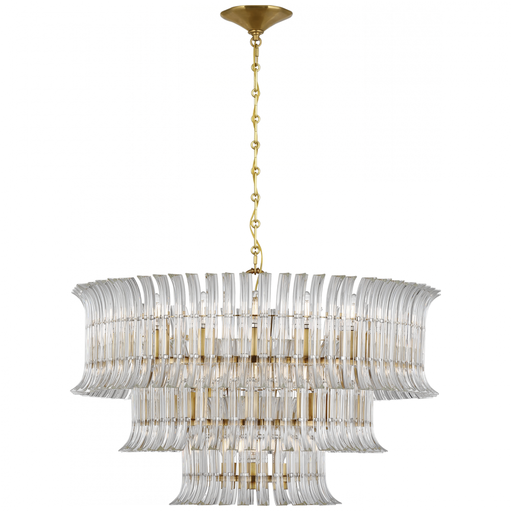 Rhine 34&#34; Three Tier Chandelier