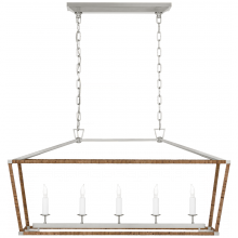Visual Comfort & Co. Signature Collection RL CHC 5765PN/NRT - Darlana Medium Rattan Wrapped Linear Lantern