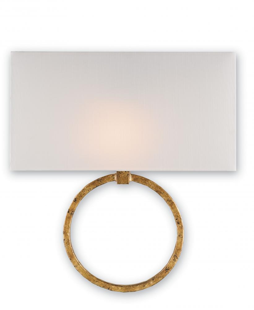 Porthole Gold Wall Sconce