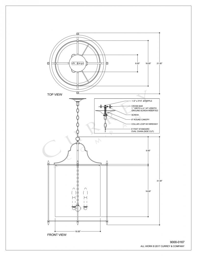 Miller Brass Lantern