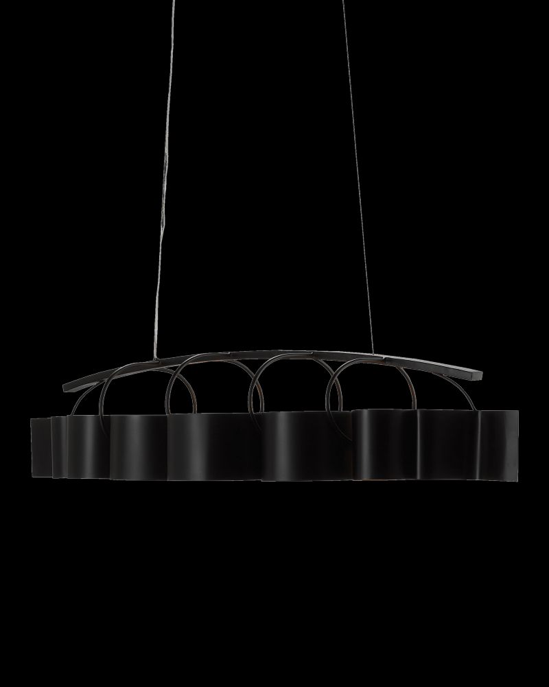 Marchfield Black Rectangular Chandelier