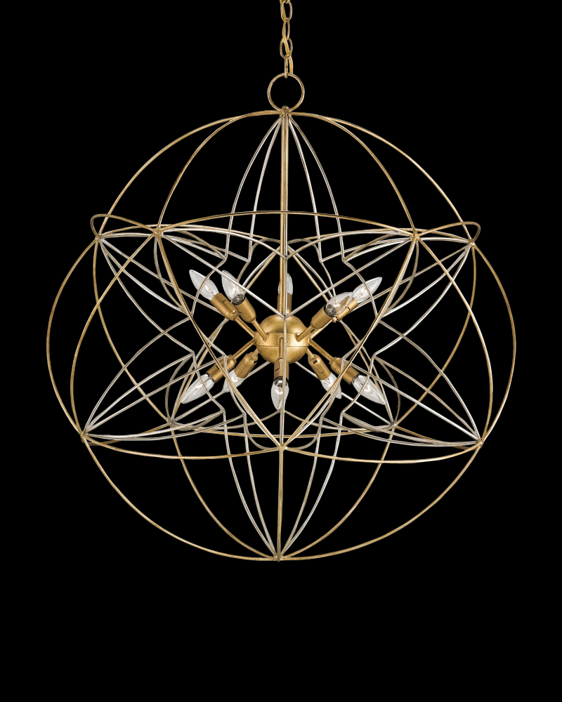 Zenda Gold Orb Chandelier