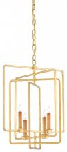 Currey 9000-0071 - Metro Gold Square Chandelier