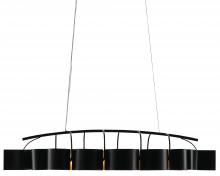 Currey 9000-0262 - Marchfield Black Rectangular Chandelier