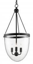 Currey 9000-0580 - Ovolo Black Glass Lantern